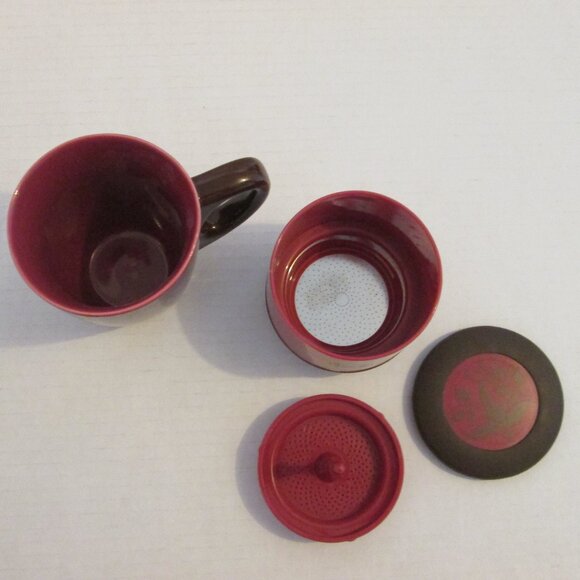 Jole Joie coffee/tea drip infuser 10 oz & mug with lid, One cup tea/coffee drip - Picture 8 of 8